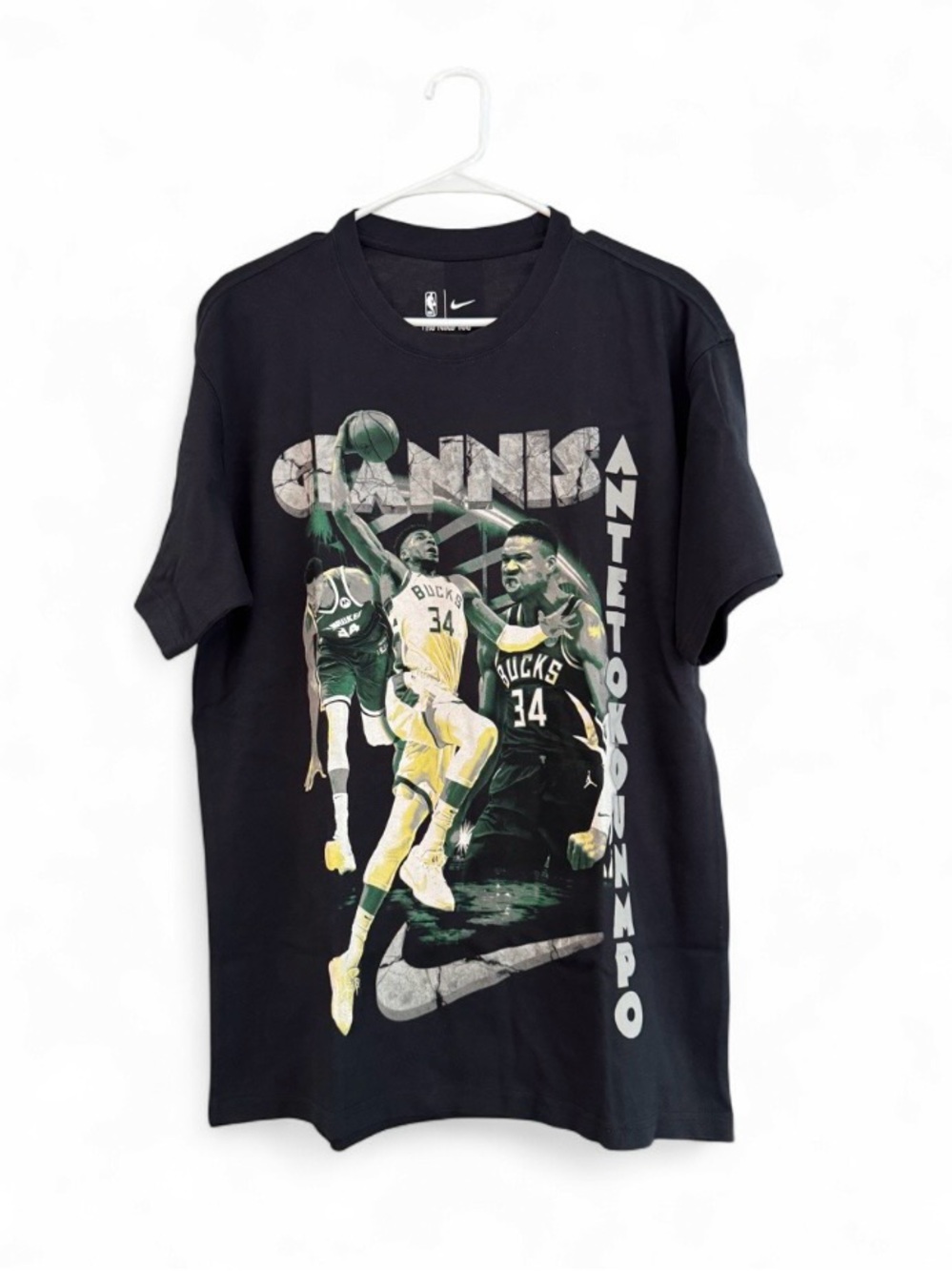 NWT Nike NBA Giannis Antetokounmpo "Greek Freak" 90s Vintage Style Tee Med $55
